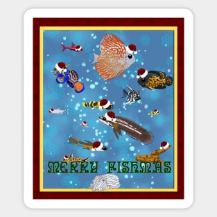 Merry Fishmas Sticker